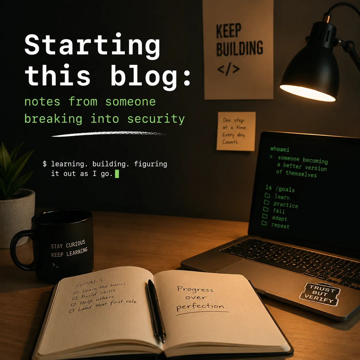 Starting this blog: notes from someone breaking into security